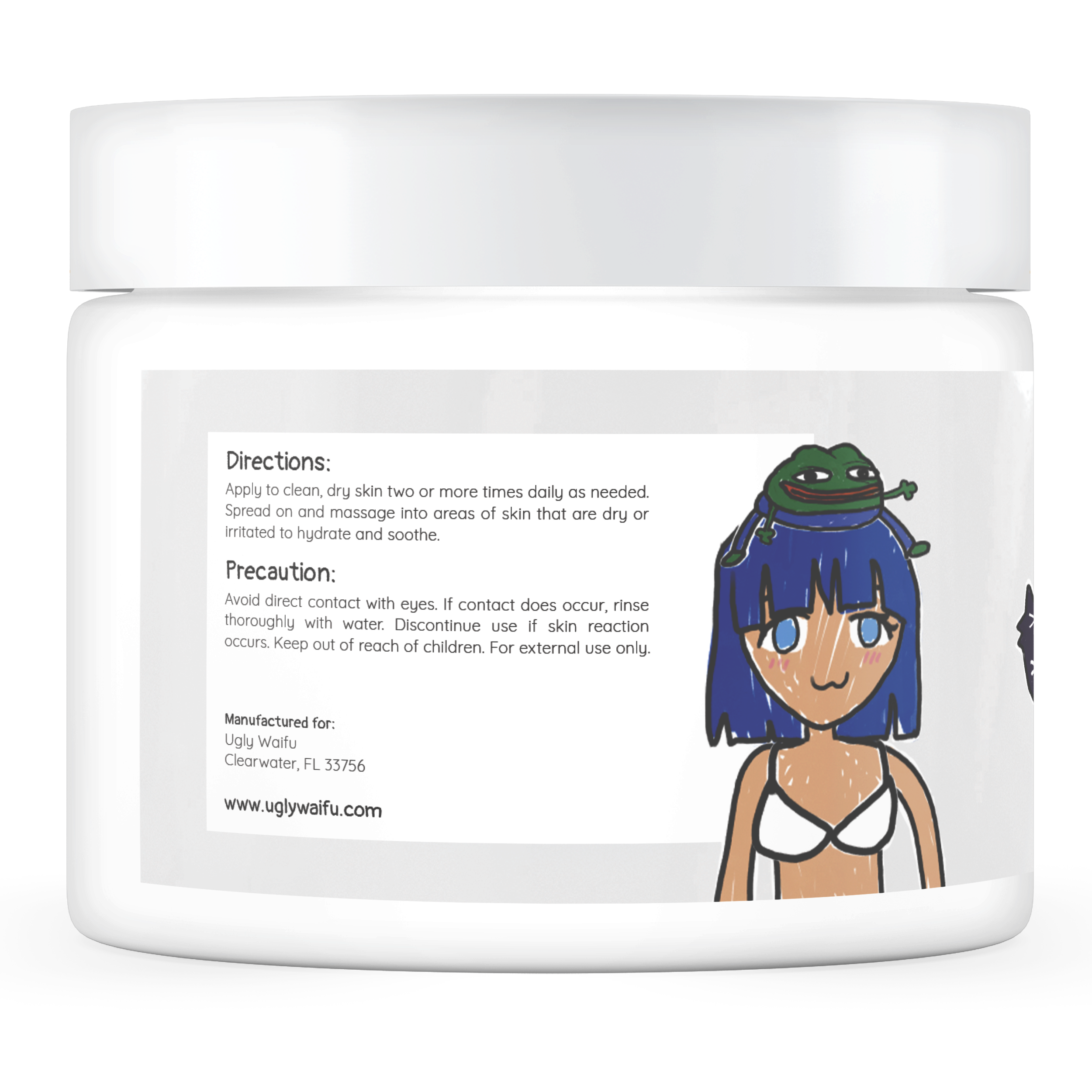 ugly waifu face and body cream how to use